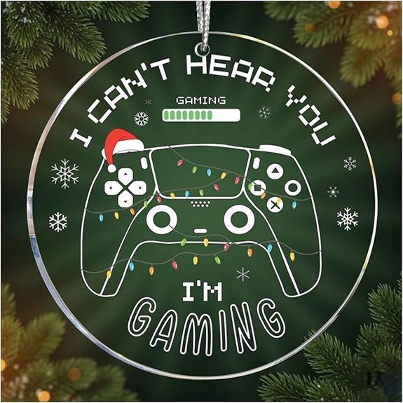 Gaming Christmas Ornaments 2025 Controller Decor