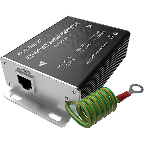 Ethernet Surge Protector Gigabit with Lightning Arrestor
