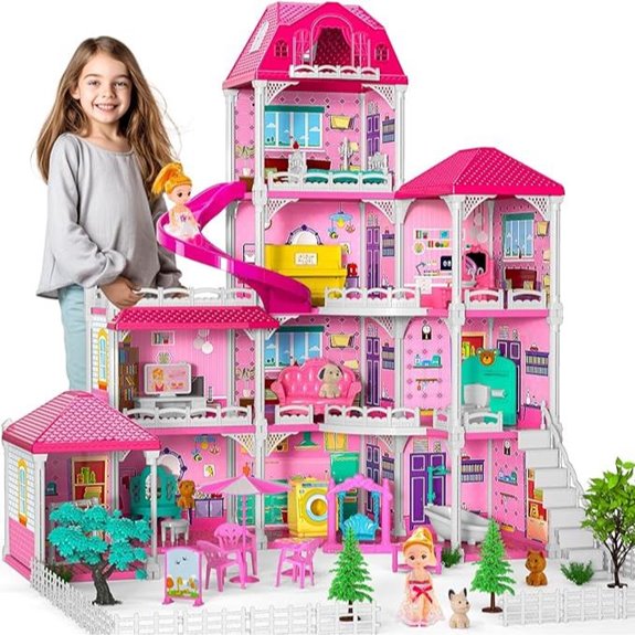 Doloowee Dollhouse for Girls with Accessories