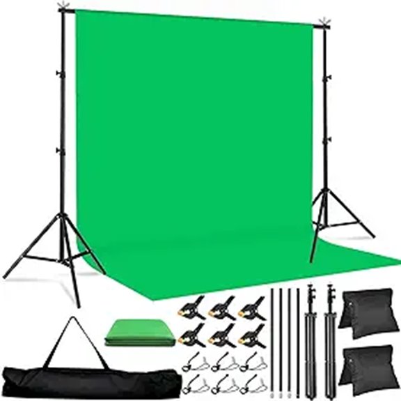 Green Screen Backdrop Kit with Tripod Stand
