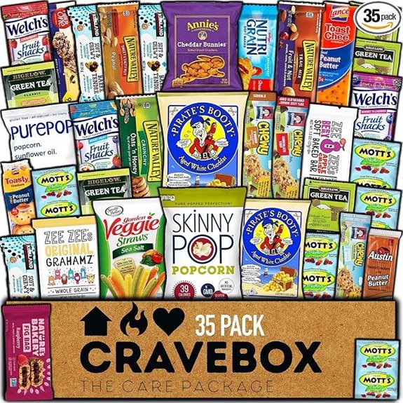 CRAVEBOX Healthy Snack Box Christmas Gift Basket