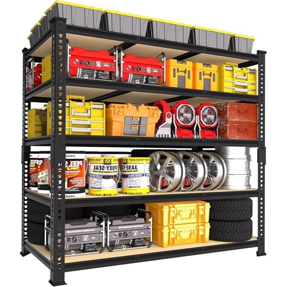 PrimeZone Heavy Duty Adjustable Metal Storage Shelves
