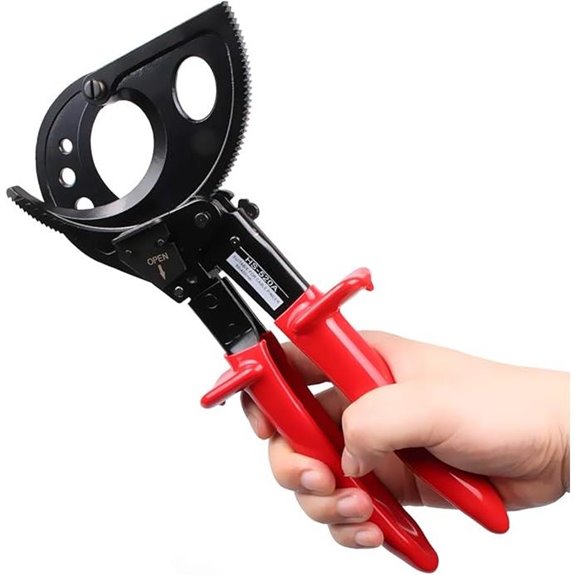 Heavy Duty Ratchet Cable Cutter for Aluminum & Copper