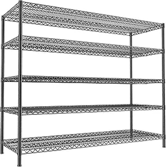 REIBII 55.5 Metal Shelving Unit Heavy Duty