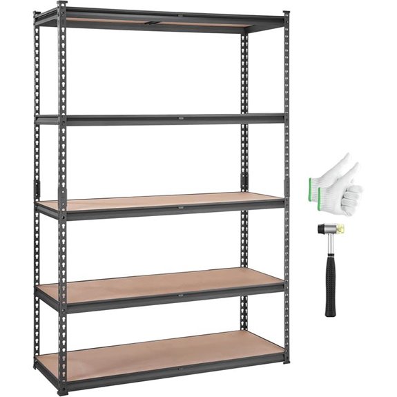Vevor 5-Tier Heavy Duty Metal Garage Shelving
