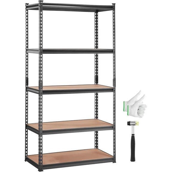 Vevor 5-Tier Heavy Duty Metal Storage Shelving