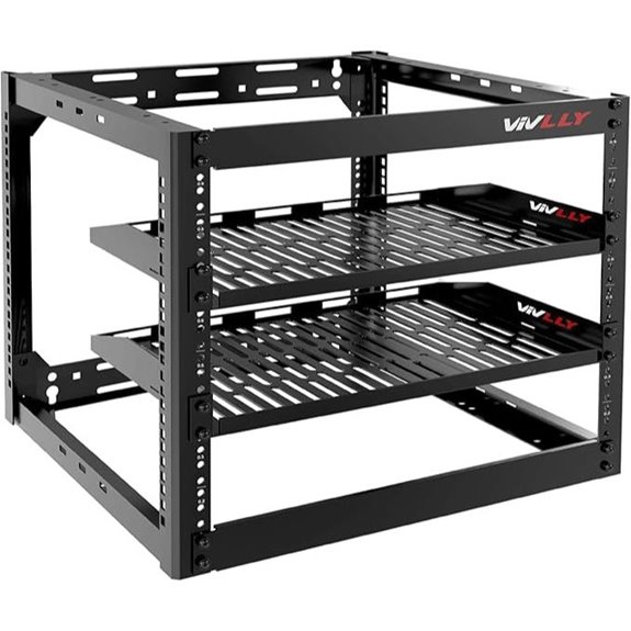 10U Heavy Duty Open Frame Network Server Rack
