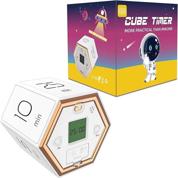 Hexagon Digital Kitchen Timer with Magnetic Mount