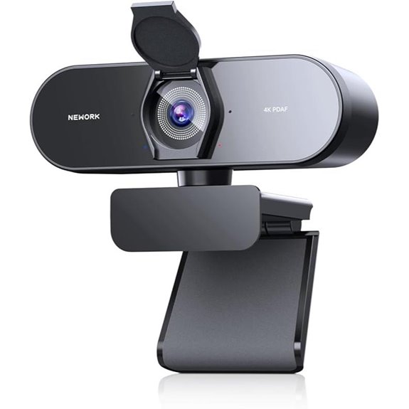 4K Webcam with Autofocus Microphones & Privacy Cover