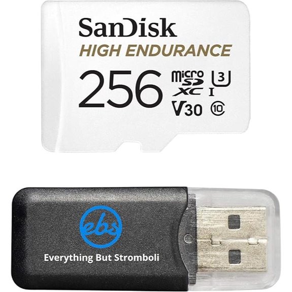 SanDisk High Endurance 256GB MicroSD Card Bundle