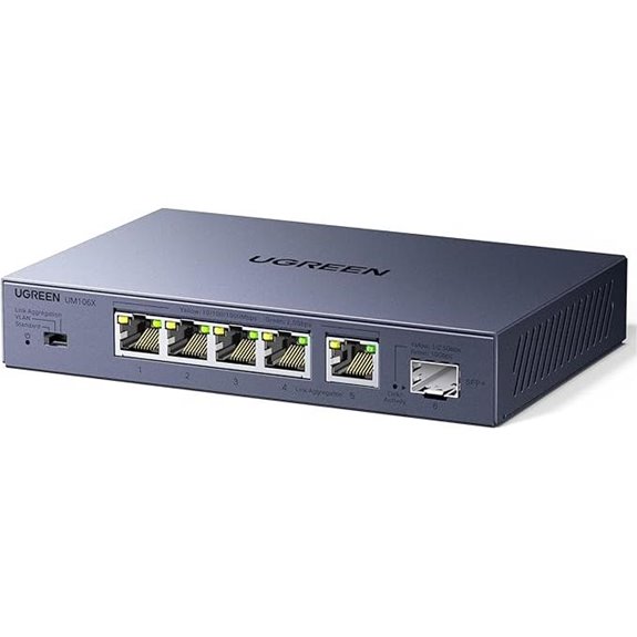 UGREEN 6-Port 2.5Gb Ethernet Switch with 10Gb SFP