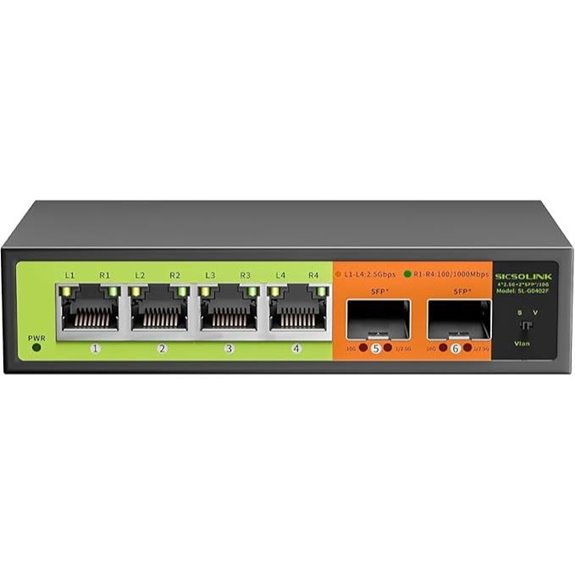 6-Port 2.5Gb Network Switch with 10G SFP
