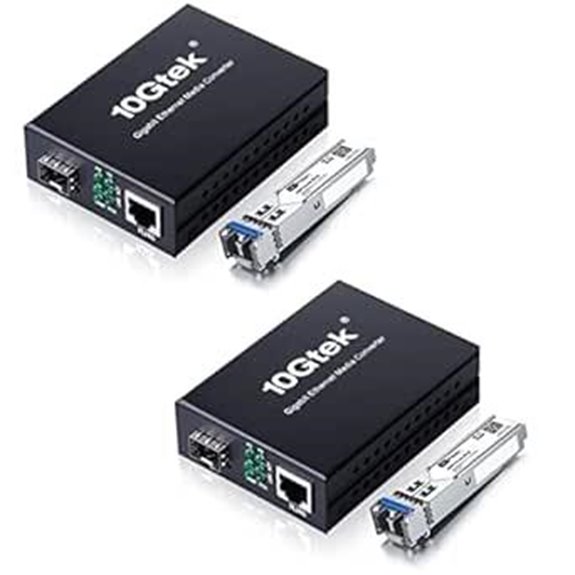 Gigabit LC Fiber Media Converter with SFP Modules