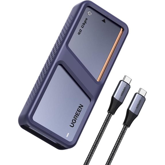 UGREEN 40Gbps M.2 NVMe SSD Enclosure with Cooling Fan