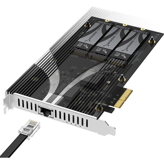 SabRENT PCIe 3.0 x4 10GbE & M.2 SSD Card