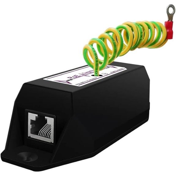 Gigabit PoE+ Ethernet Surge Protector 10KV