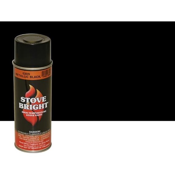 Stove Bright High Temp Spray Paint Metallic Black