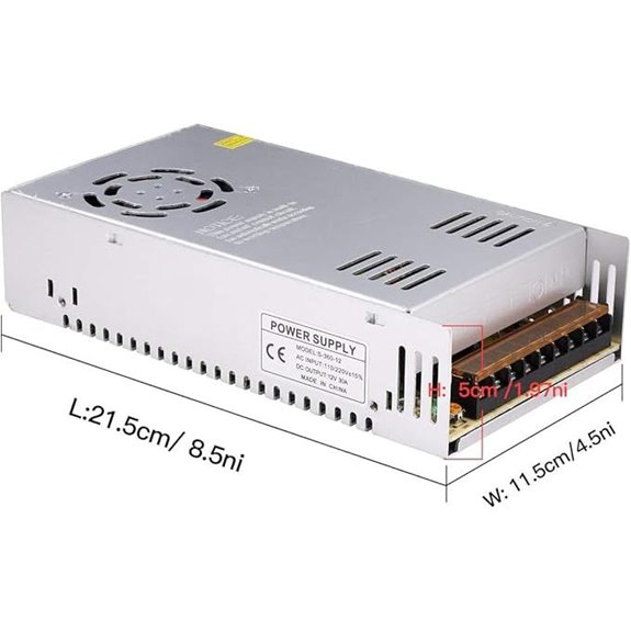 30A 360W 12V DC Power Supply for LED & Electronics