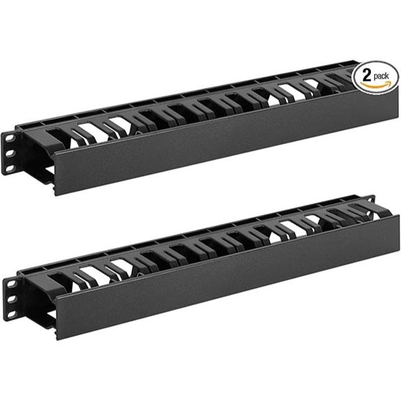 Tecmojo 1U Server Rack Horizontal Cable Management (2-Pack)