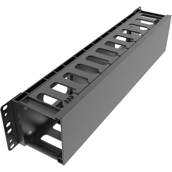 2U Horizontal Rack Mount Cable Management Organizer