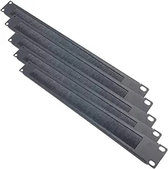5 Pack Horizontal Rack Mount Cable Management Strip