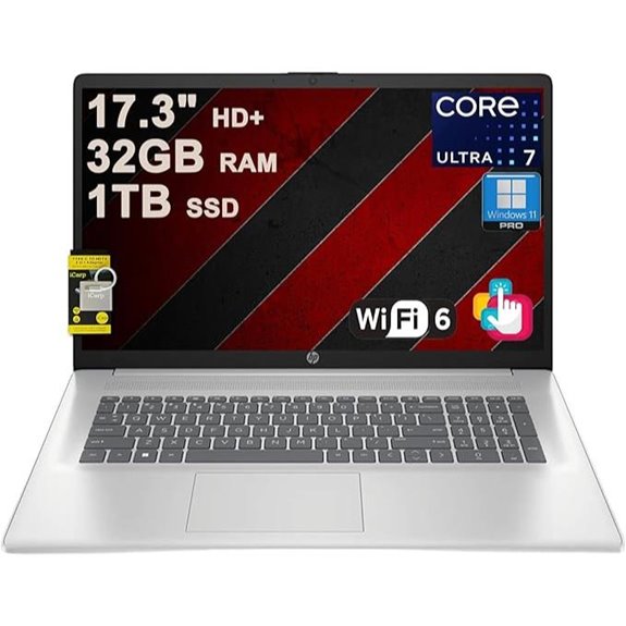 HP 17 Business Laptop 17.3 Touchscreen 32GB RAM 1TB SSD