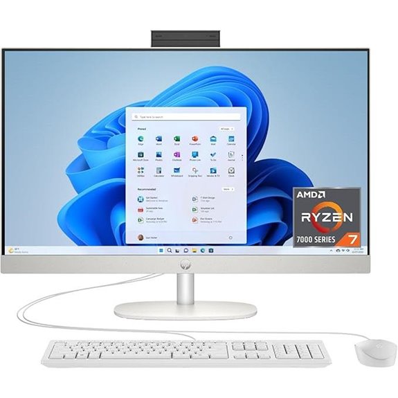 HP 27-inch All-in-One Desktop with Ryzen 7