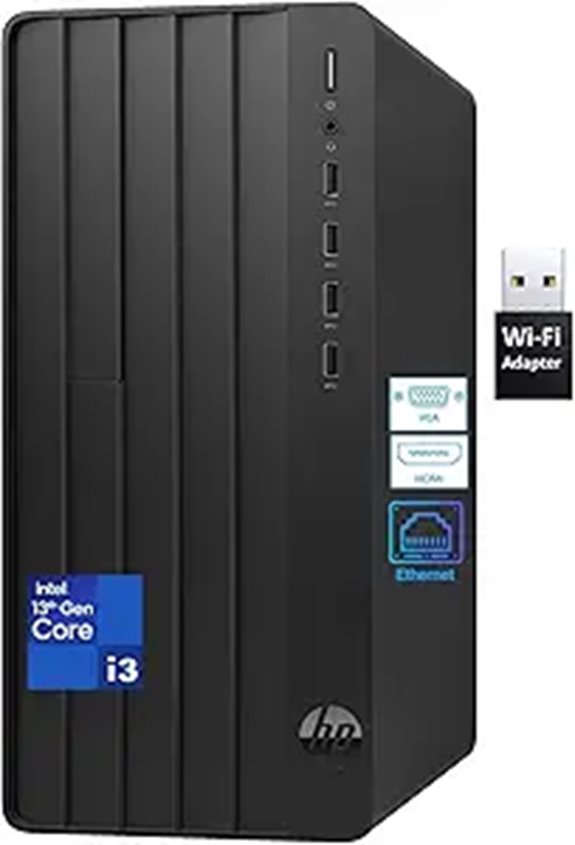 HP Desktop Tower with 13th Gen Intel 16GB RAM SSD
