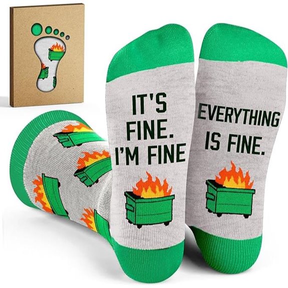 VICRAZY Funny Coworker Socks - Office Gift Idea