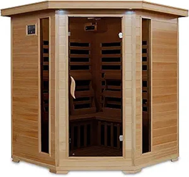 HEATWAVE Tucson 4-Person Infrared Sauna with Sound