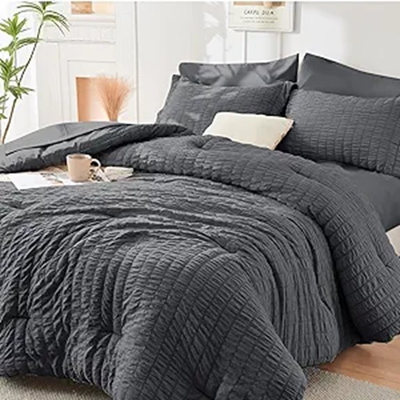 HYMOKEGE King Size Comforter Set with Sheets and Shams