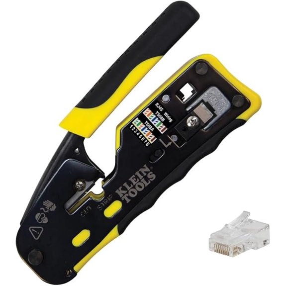 Klein Tools CAT6 Pass Thru Crimp Tool Kit (50-Pack)