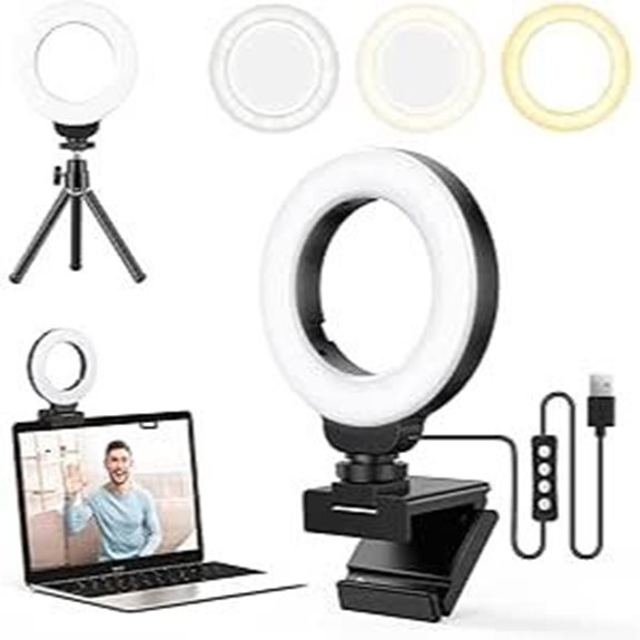 Ring Light for Laptop with Mount and Tripod