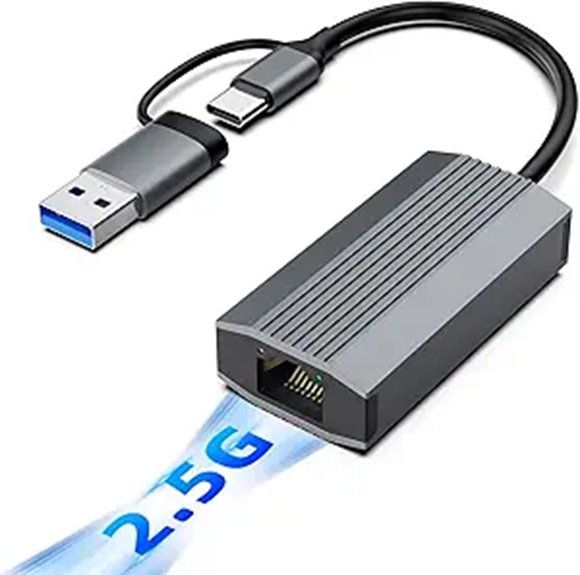 USB-C Ethernet Adapter for Laptop and MacBook