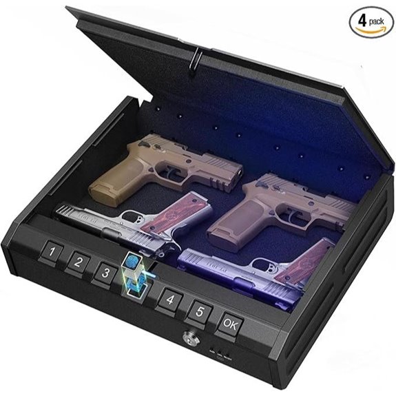 ONNAIS Large Biometric Gun Safe with Fingerprint Unlock