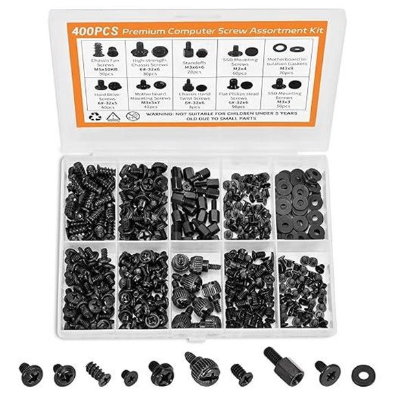 400Pcs Premium Computer Screws Kit for PC