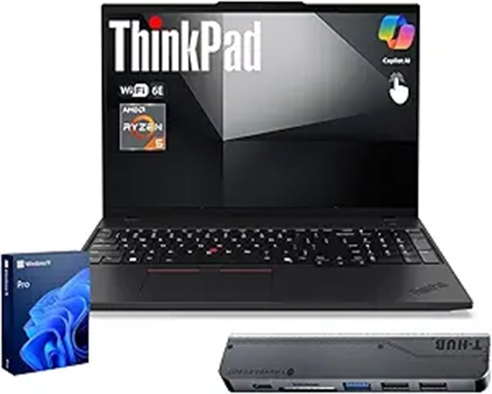Lenovo ThinkPad E16 Business Laptop with USB-C Hub