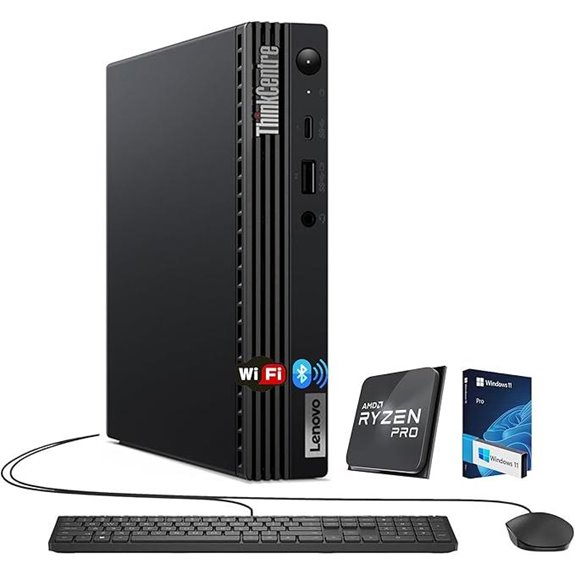 Lenovo ThinkCentre Mini PC with Ryzen 5 40GB RAM