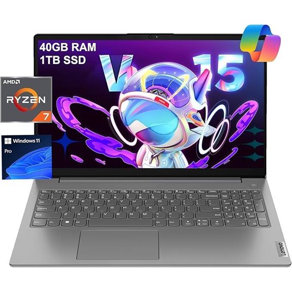 Lenovo V15 Business Laptop AMD Ryzen 40GB RAM 1TB SSD