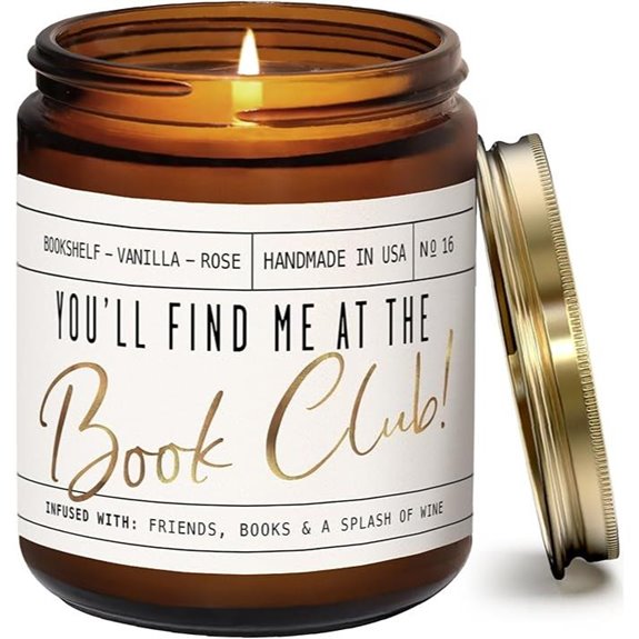 Book Lovers Candle - Old Library & Rose Scent