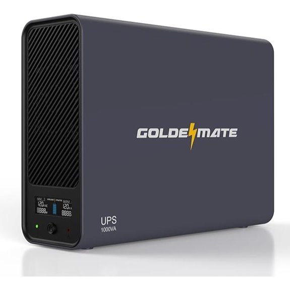 GoldenMate 1000VA Lithium UPS Backup with LCD