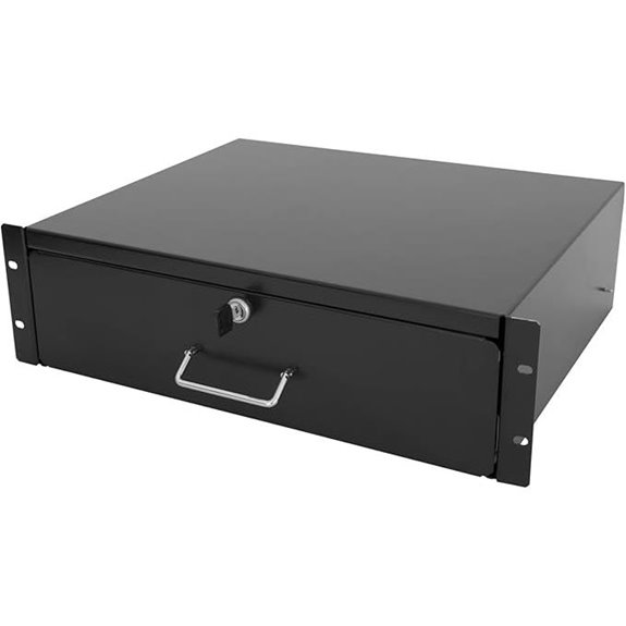 RAISING ELECTRONICS Lockable 19-Inch Drawer Server Rack