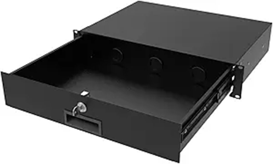 2U Lockable Server Rack Cabinet Drawer