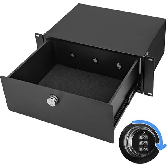 4U Rack Drawer with Lock for Server Racks