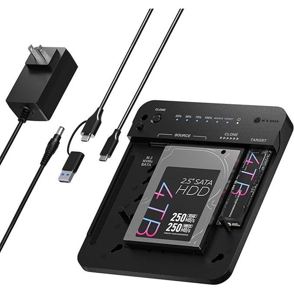 ICY BOX M.2 NVMe & SATA SSD/HDD Docking Station