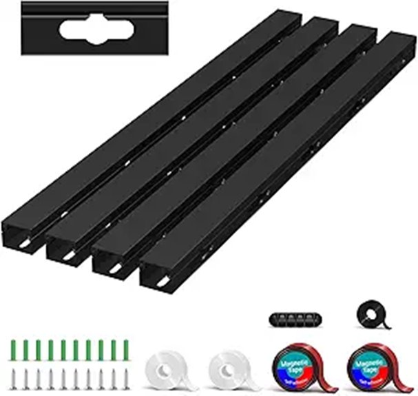 Magnetic Cable Hider Raceway Kit (4PCS Black)