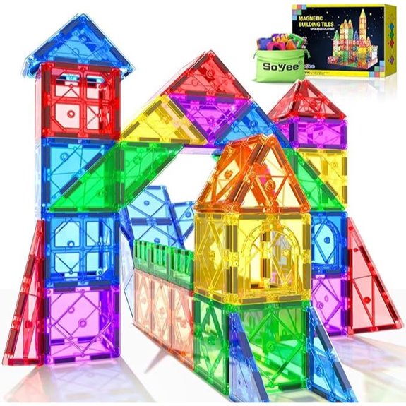 52PCS Magnetic Building Blocks for Kids Preschool STEM Toys