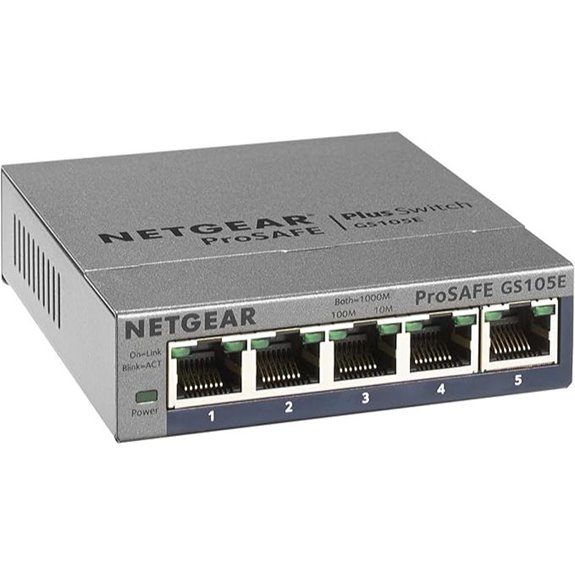 NETGEAR 5-Port Gigabit Ethernet Managed Switch