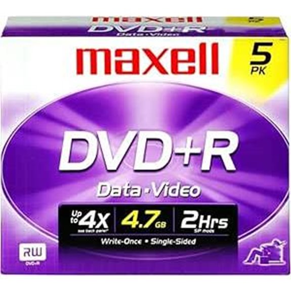 Maxell 639002 Write-Once DVD+R 5-Pack