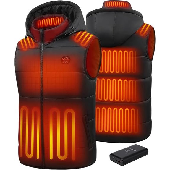 Men Heated Vest with 16000mAh Battery Pack